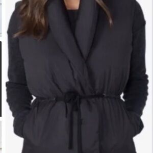 James Perse Black Puffer Vest